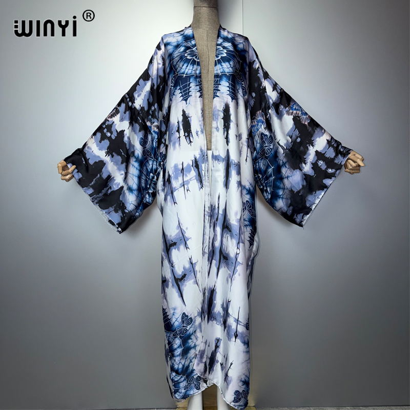 Boho Summer Beach Maxi Dress - WINYI 2026 Kimono Boho Maxi Pakaian