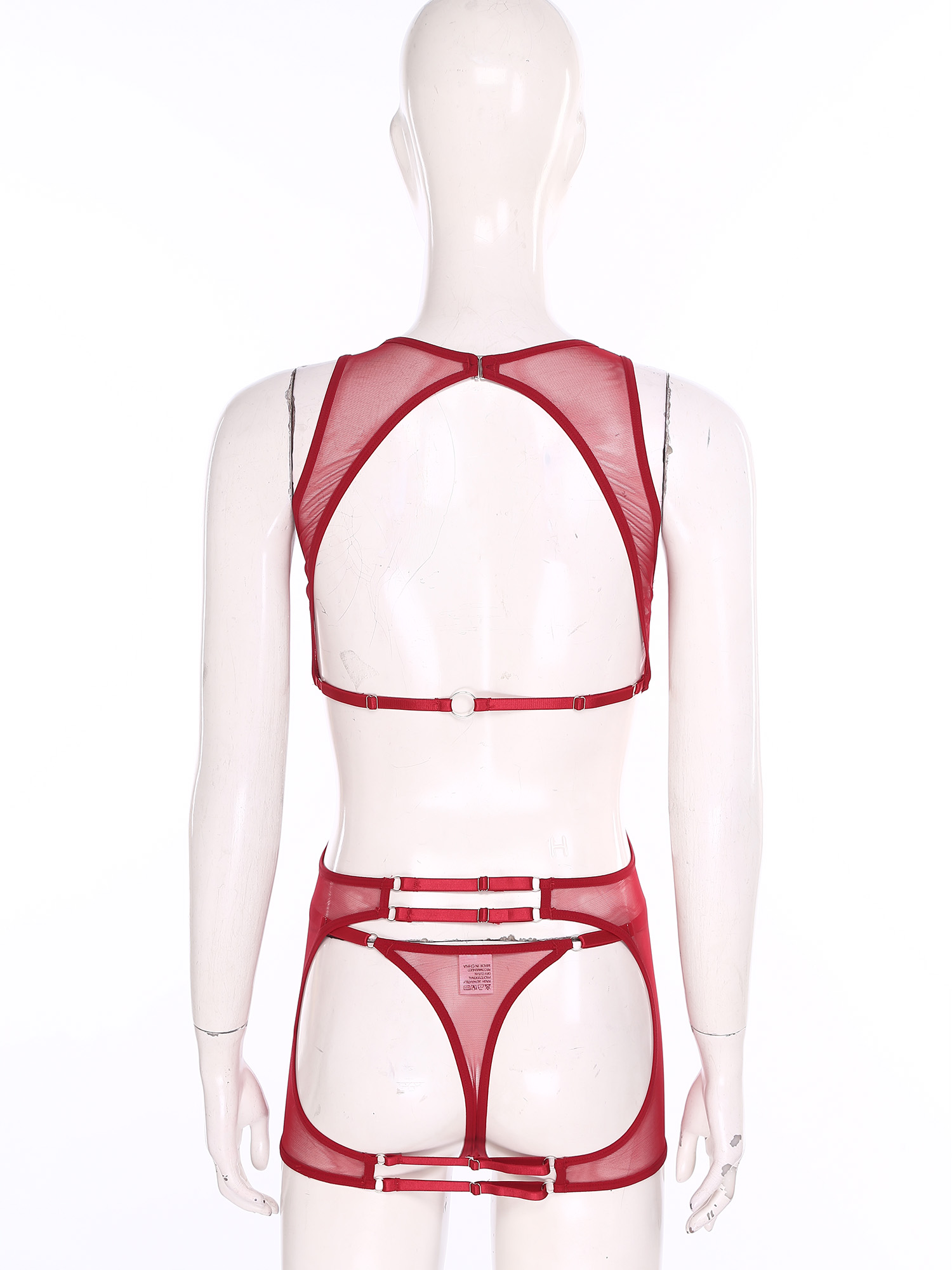 Sexy Mesh Sheer Bodycon Dress - Gaun Mini Wanita Seksi Bahan Mesh