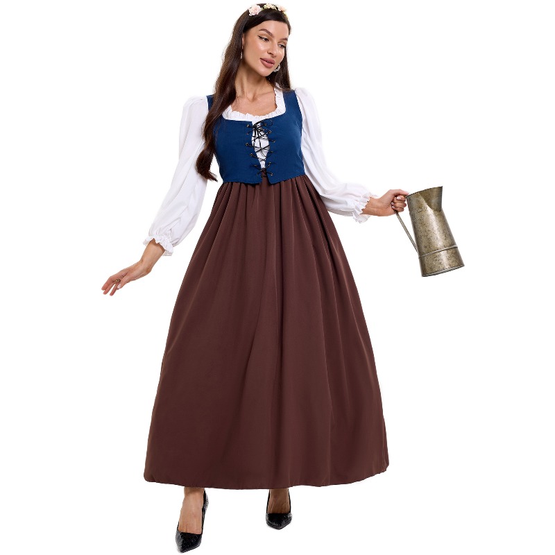 Skirts - Kostum Petani Vintage untuk Wanita, Atasan