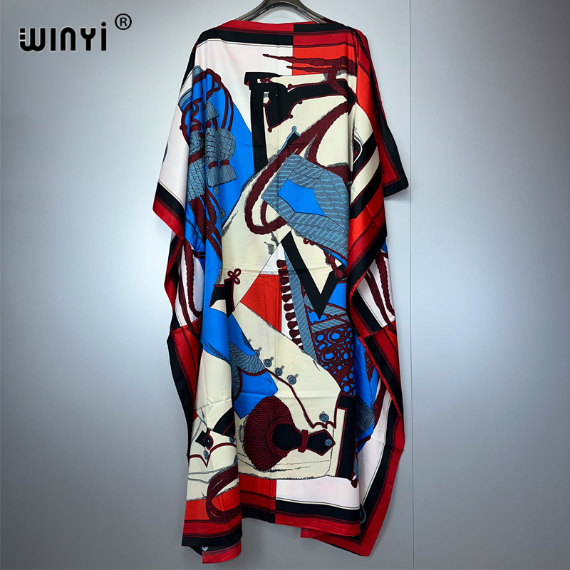 Boho Summer Beach Maxi Dress - WINYI Musim Panas Kaftan Wanita Afrika