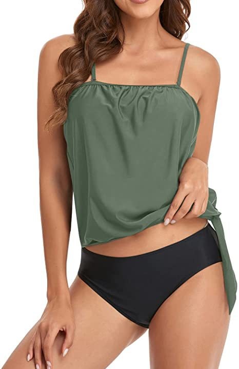 Tankini Wanita, Bikini Crop To - Tops ulasan dan harga