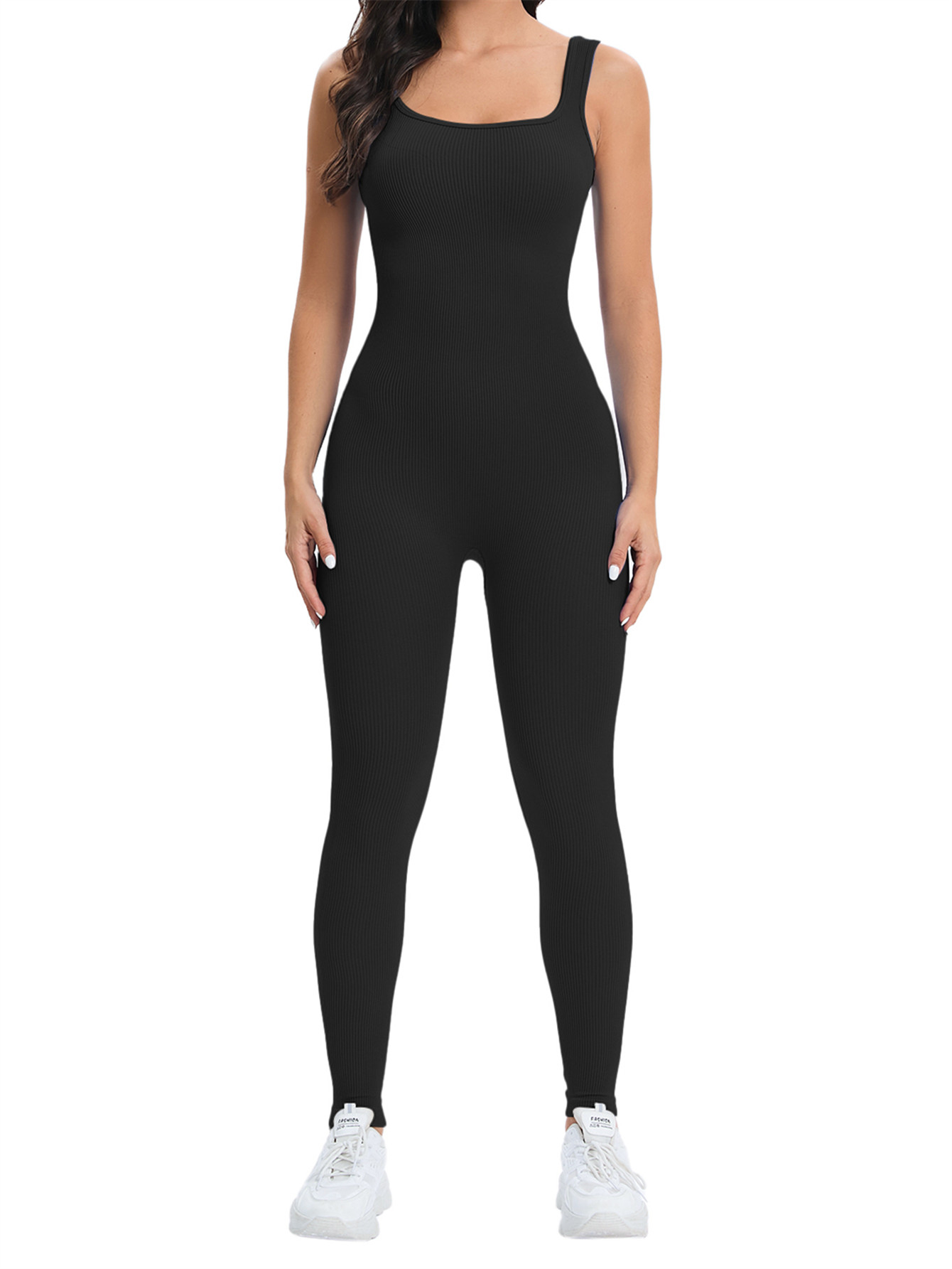 Jumpsuit Seamless Wanita untuk - Seamless Ribbed Workout Tank Top ulasan dan harga
