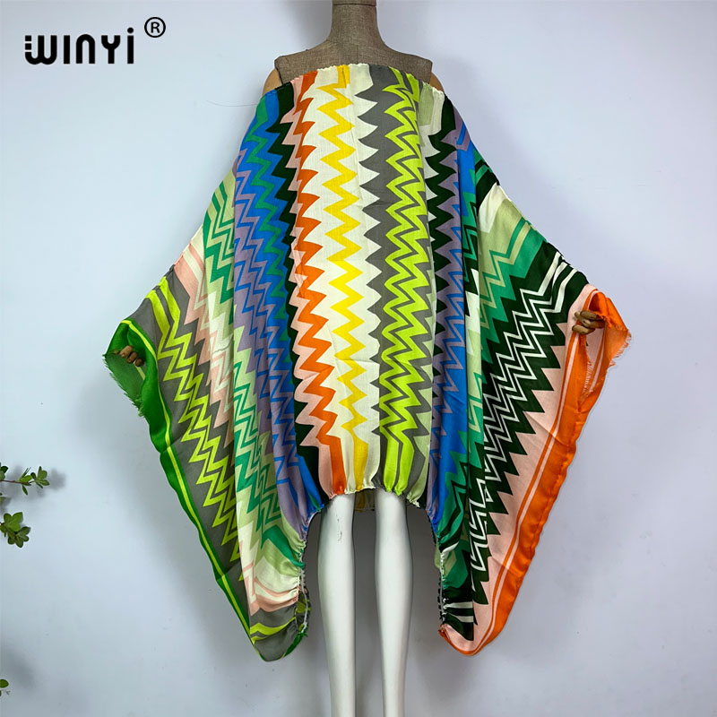 WINYI Gaun Maxi Wanita Seksi M - Boho Summer Beach Maxi Dress ulasan dan harga