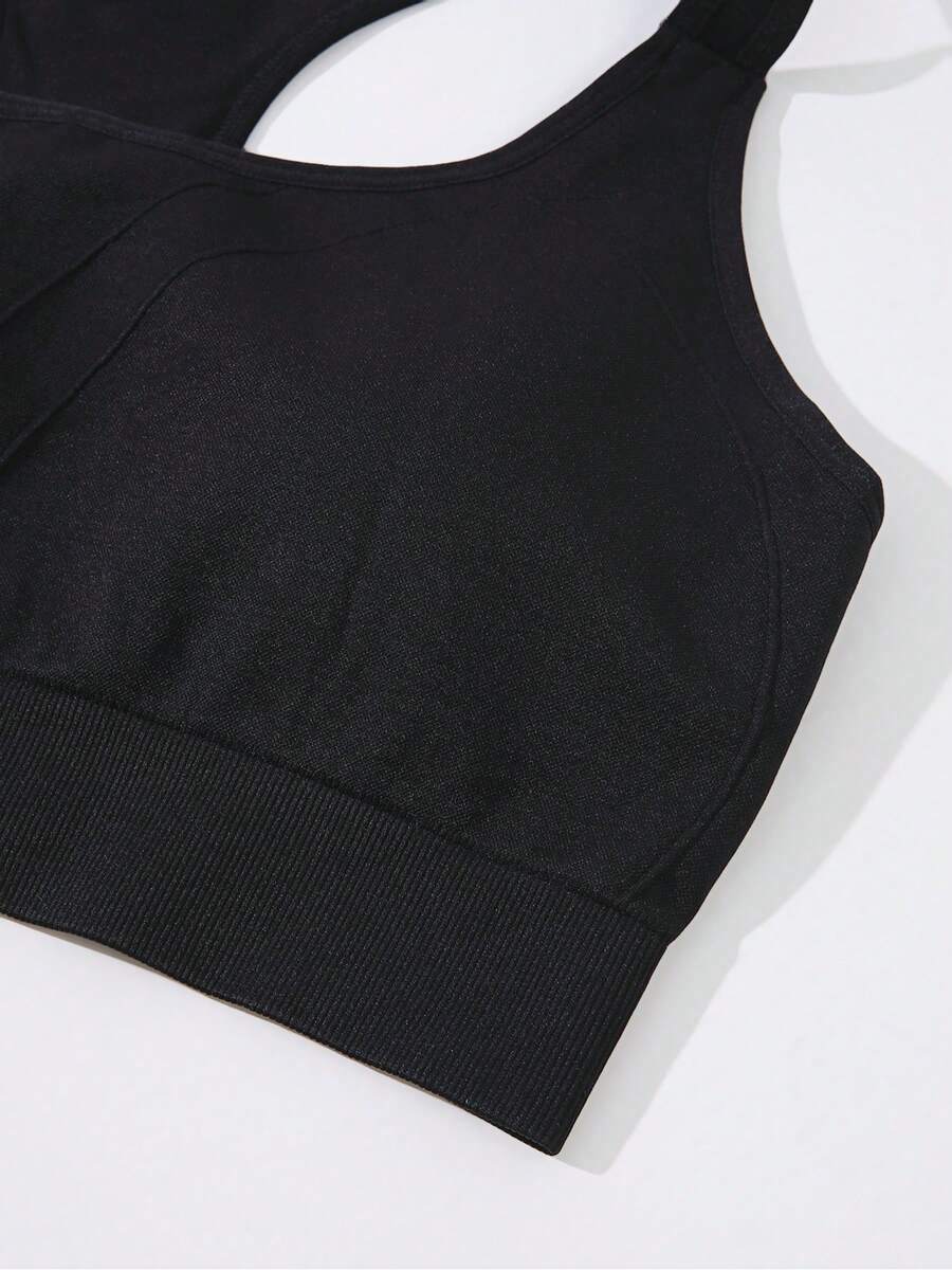 1Pcs Tank Top Olahraga Hitam P - Seamless Ribbed Workout Tank Top ulasan dan harga
