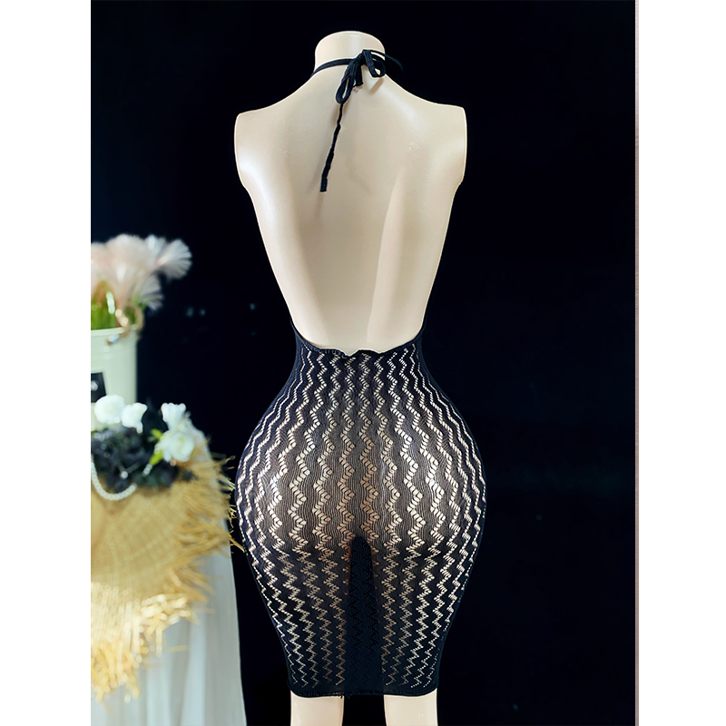 Gaun Pantai Jaring Wanita, Mod - Sexy Mesh Sheer Bodycon Dress ulasan dan harga